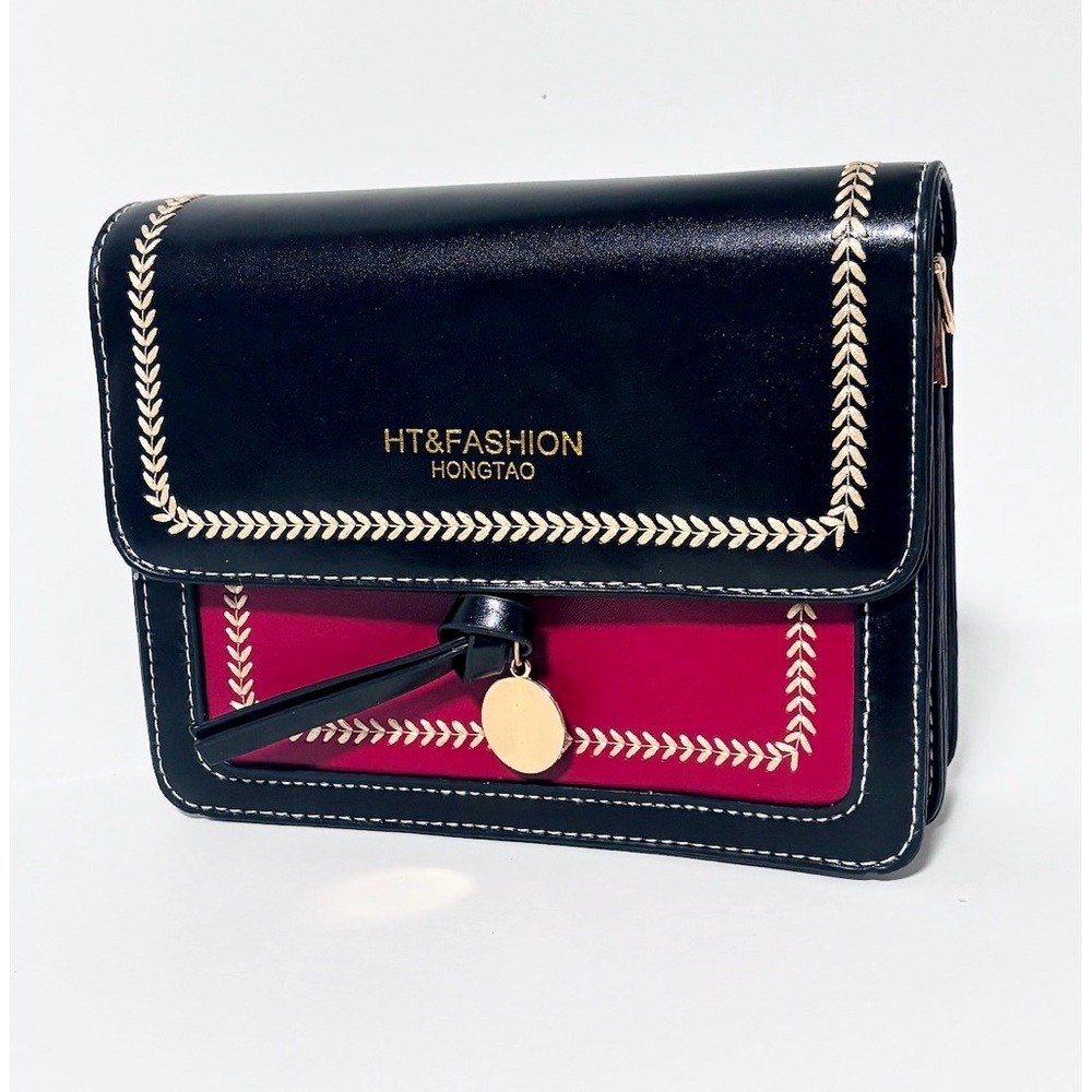 1294-Black & Red Mini Women's Bag